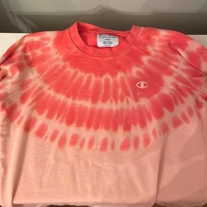 Pink & Red Champion Crewneck